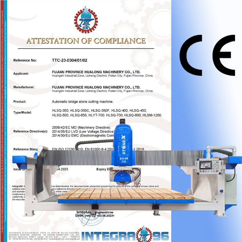 CE certified bridge saw