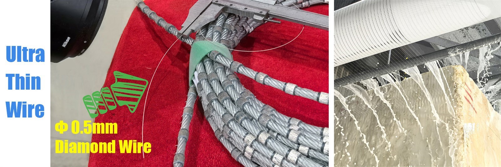 Ultra thin diamond wire Ultra thin diamond wire