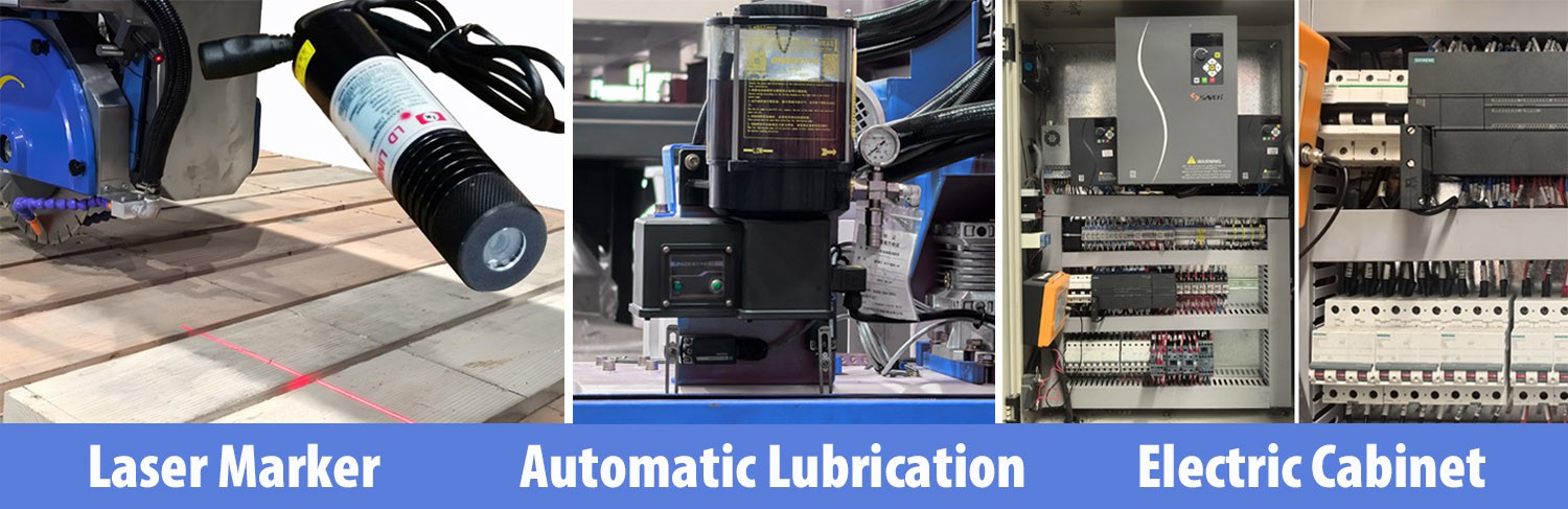 Bridge saw lubrication Bridge saw lubrication